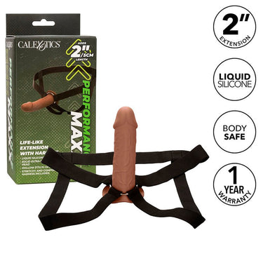 Estensione silicone per imbracatura - +5 cm, design cavo e sicuro